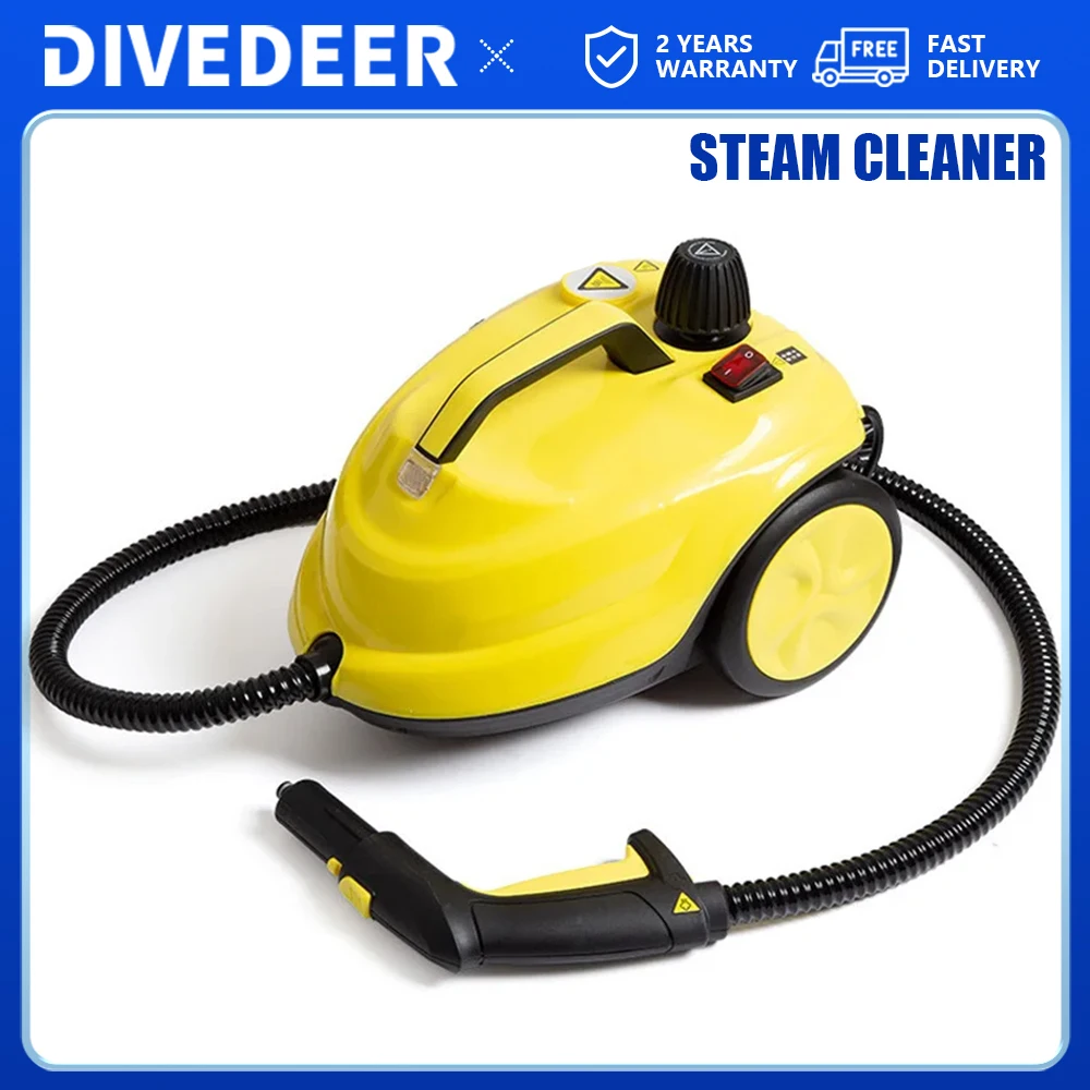 

DIVEDEER Handheld Steam Cleaner Automotive Sterilization Disinfection High Temperature Wiper Washer for Floor Kitchen Cars