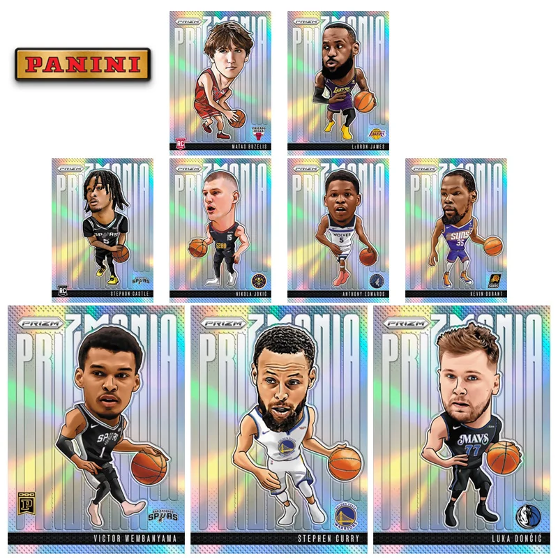 

Panini Nba 2025 Prizm Prizmania Леброн Джеймс Уembanyama Карри Дончич Никола Йокич Diy Баскетбольная звезда Коллекционные карты Подарок Коллекционировать