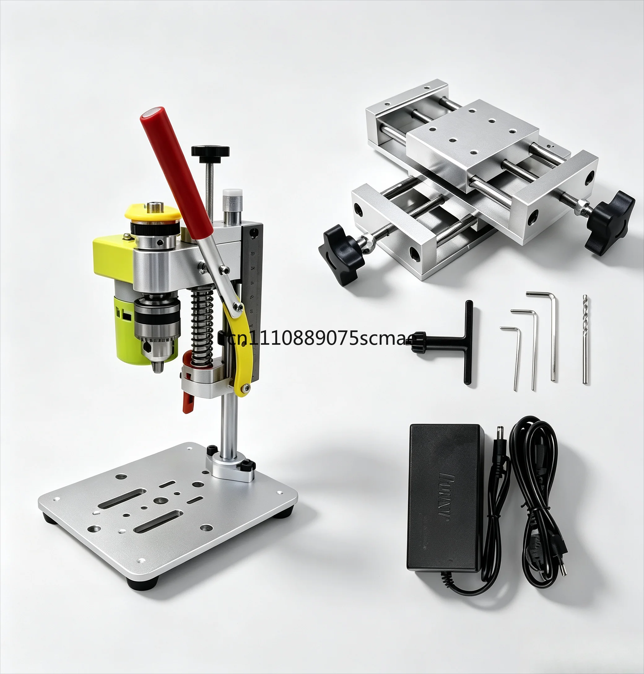 Mini Precision Desktop Drill, CNC Sliding Table 795 Motor B12 Chuck For Wood Jewelry DIY Craft