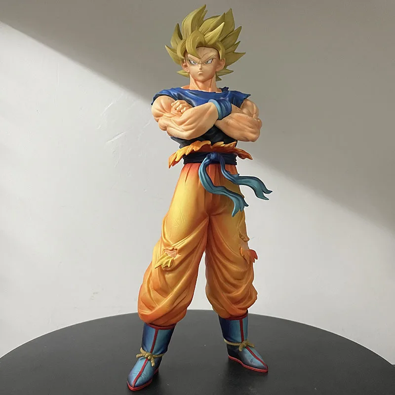 ฟิกเกอร์อนิเมะ ดราก้อนบอล Z ซุนโกคู ขนาด 32 ซม. DBZ SSJ ฟิกเกอร์ JY ซูเปอร์ไซย่า โมเดลสะสม ตุ๊กตา GK ของตกแต่ง