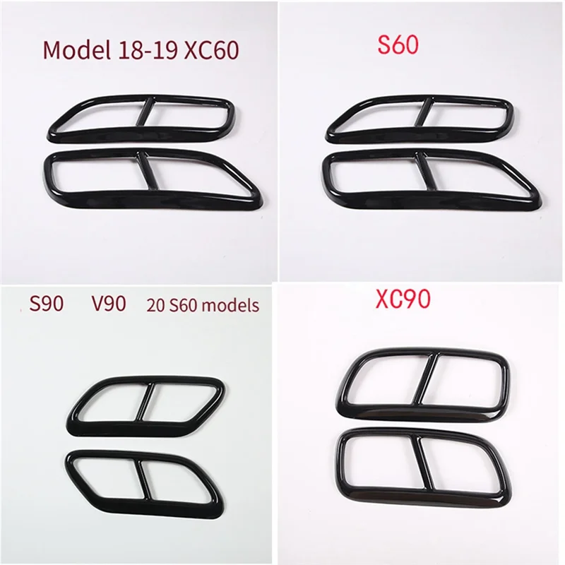 ABGR-для автомобиля из нержавеющей стали, декоративная крышка выхлопной трубы Volvo, крышка выхлопной трубы