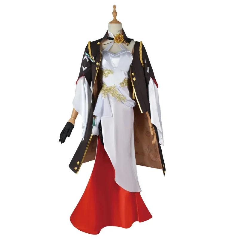 Hookai star rail himeko cosplay costume sexy women's evening dress set Halloween Carnival party performance costume