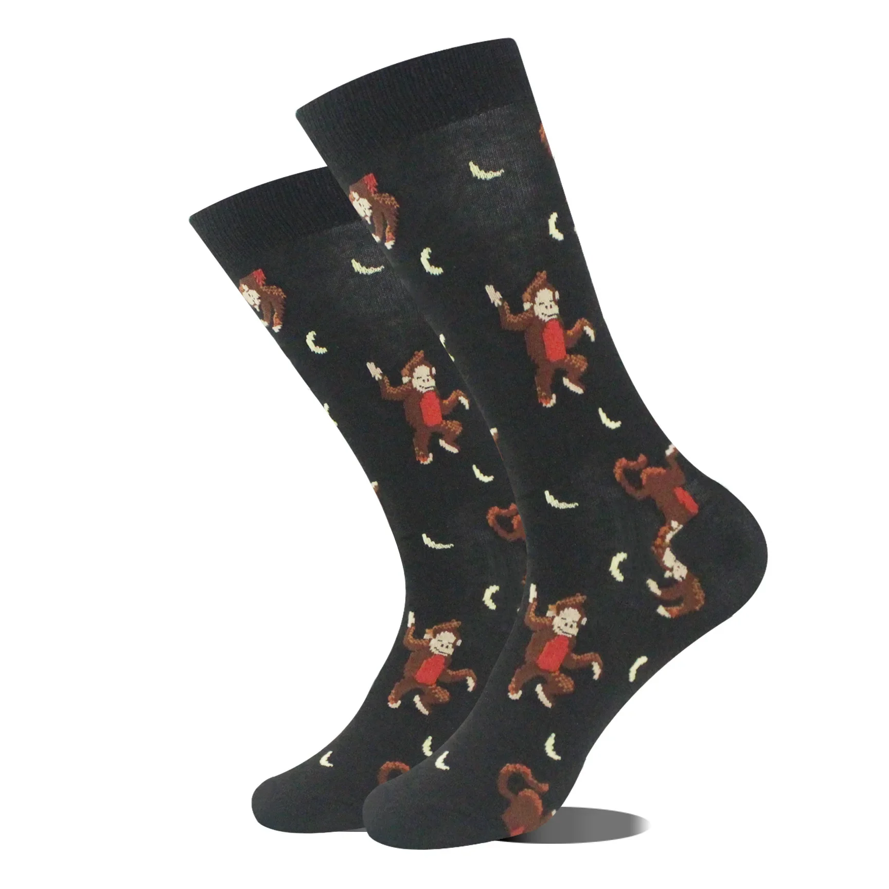 1 paar dierennieuwigheid sokken met buitenaardse dinosaurus mopshond panda flamingo cactus en skateboard print voor mannen vrouwen unisex EU 37-44