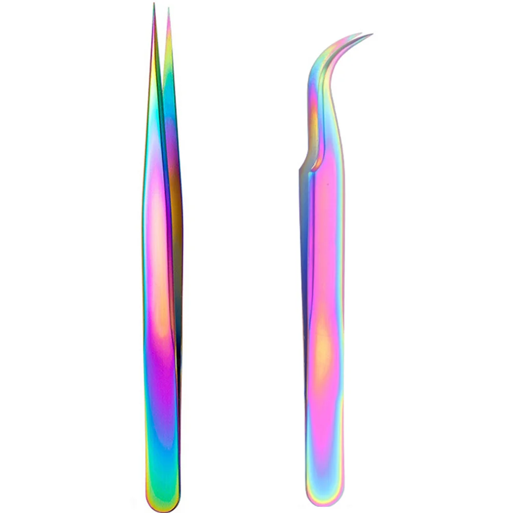 

Stainless Steel High Precision Clip All Kinds of Eyelash Tweezers Beautiful Eyelash Grafting Special Tweezers Makeup tools