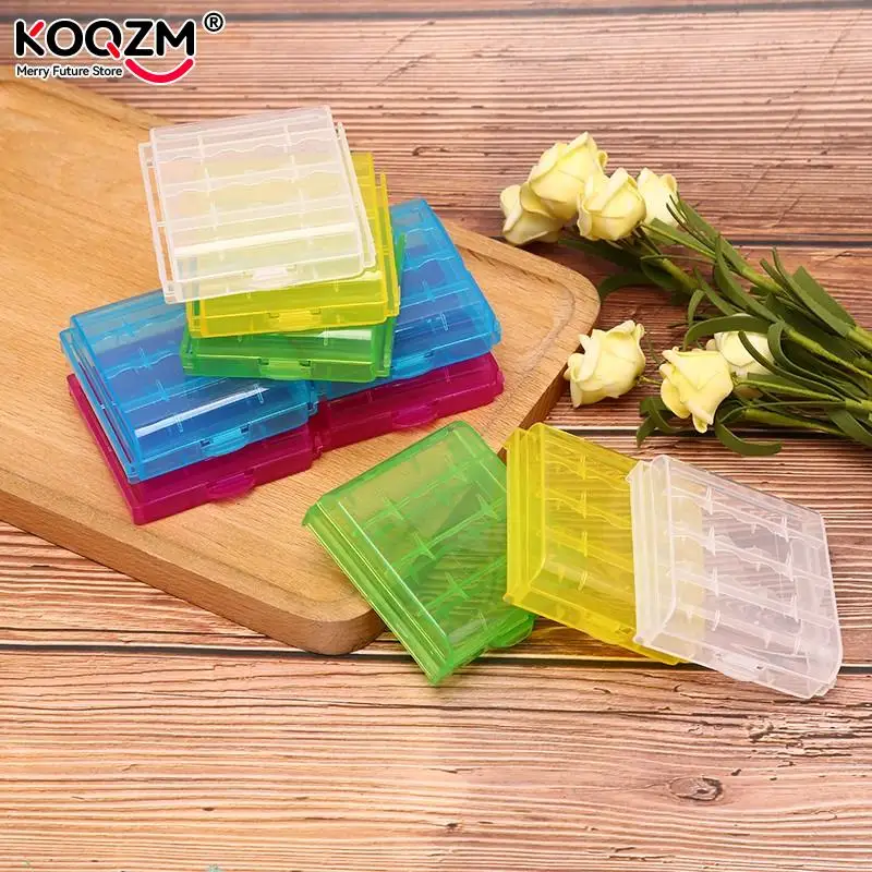 Hard Plastic 18650 Battery Storage Boxes Case Holder For Waterproof Cases