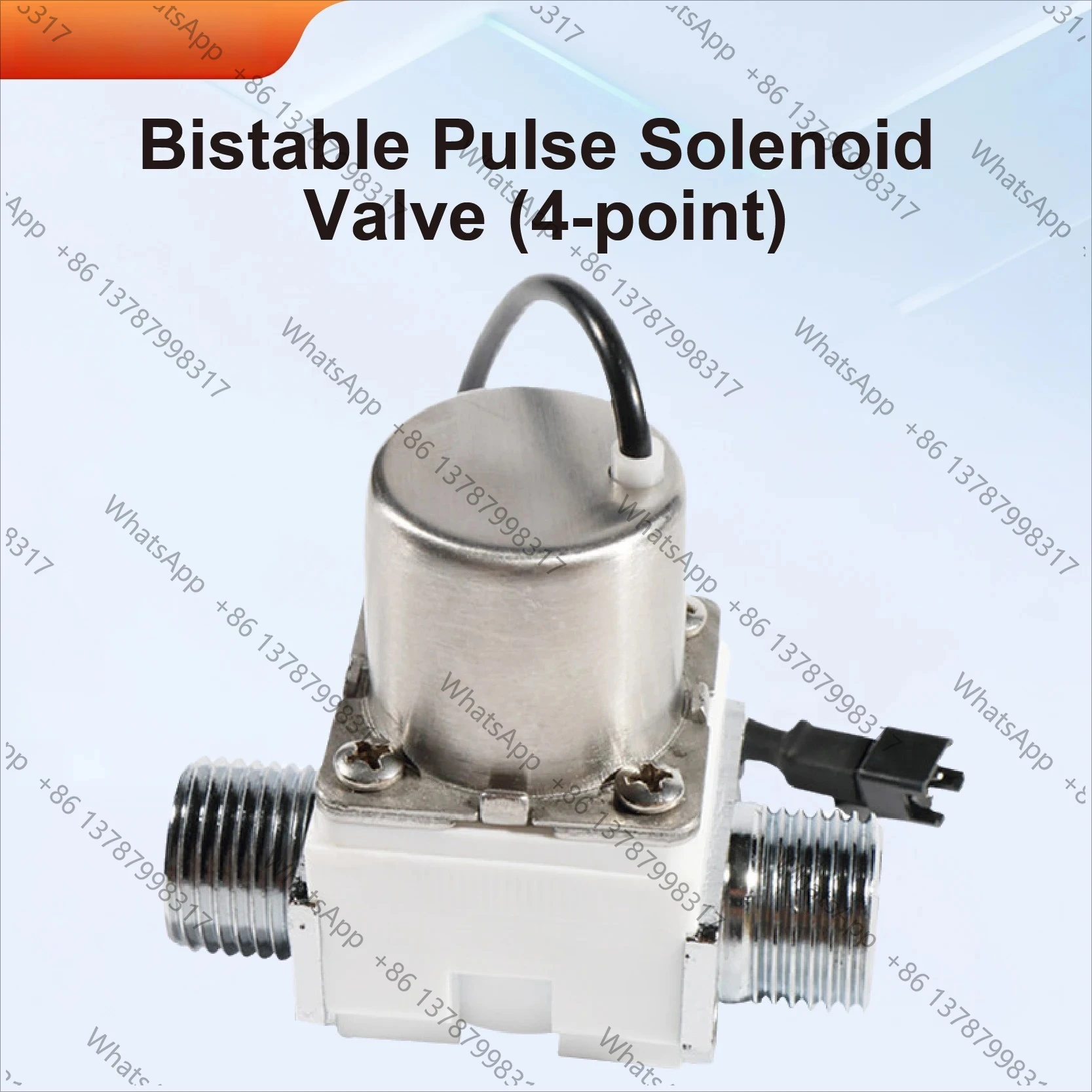 4.5V DC Bistable Pulse Solenoid Valve 1/2 Inch Latching Valve for Automatic Water Control Irrigation Garden Use
