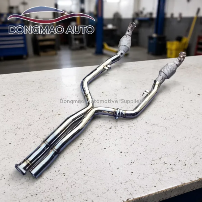 Suitable for Mercedes Benz CLS63 AMG 2007-2025 high flow performance racing exhaust pipe X-shaped pipe
