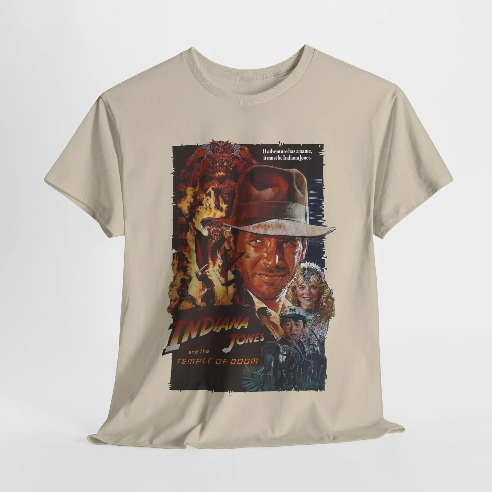 Indiana Jones and the Temple of Doom Retro Shirt, Movie Themed Unisex T-Shirt