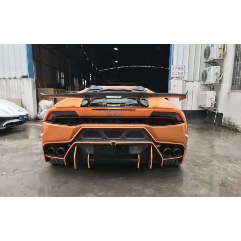 

For Lamborghini LP610 LP580 Real Carbon Fiber Car Rear Wing Trunk Lip Spoiler Body Kit
