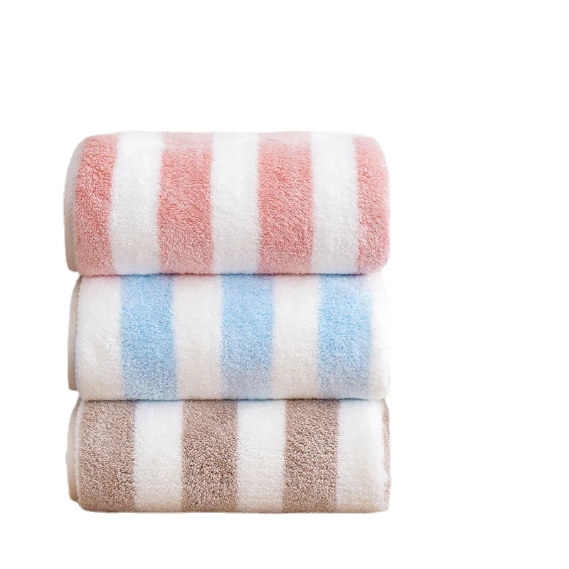 

Striped beach bath towel 27x55 inch, soft and super absorbent, fast drying, for sports, travel, fitness, yoga