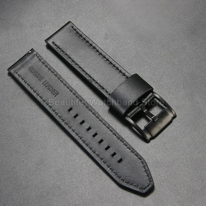 Pulsera de reloj de cuero de vaca de lujo para Fossil FS4656 FS4682 JR1436 JR1504 FS4812 ME3054 correa de reloj negro marrón 20 22 24mm