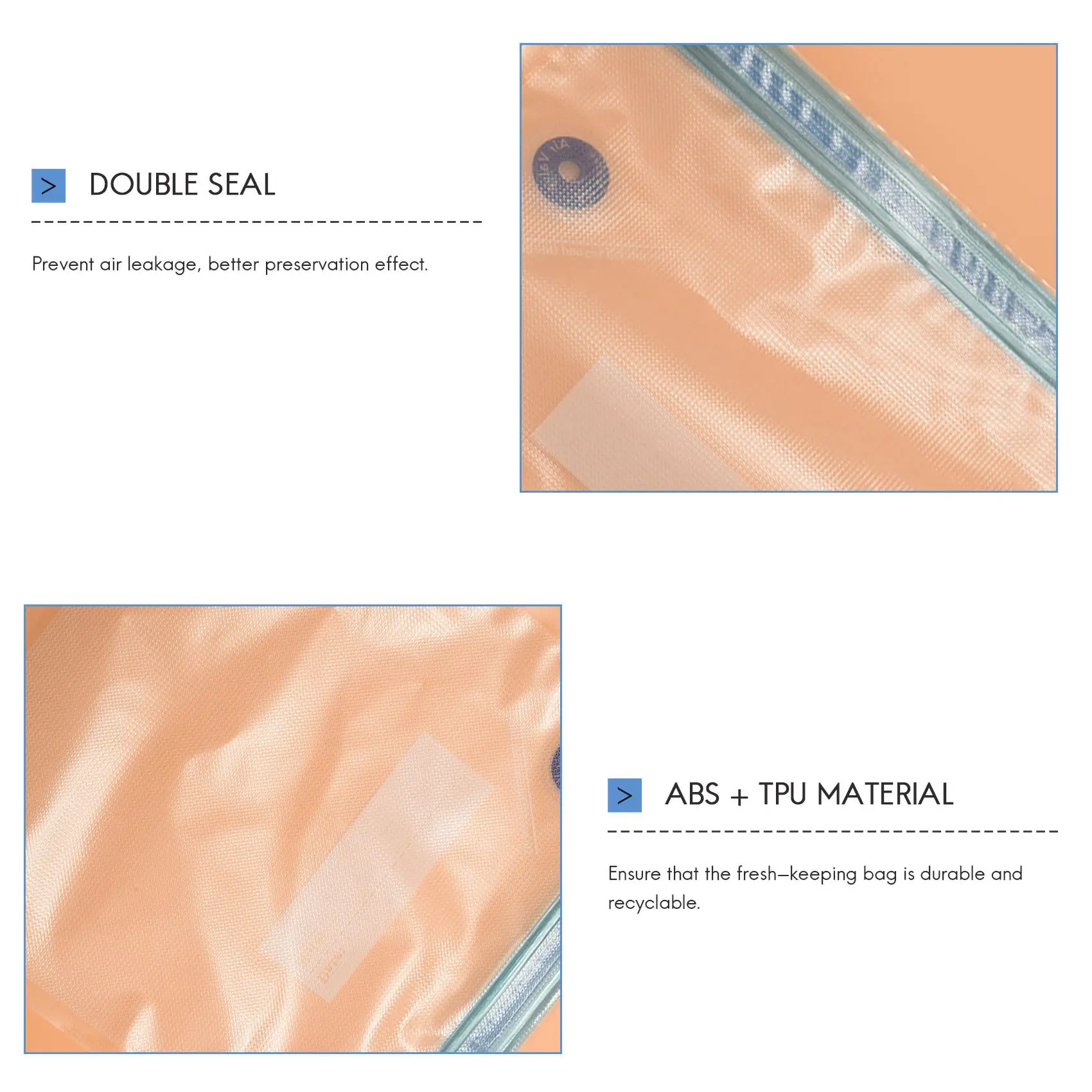 

Пакеты Sous Vide, 20 упаковок, многоразовая электрическая вакуумная плита для хранения продуктов питания, с 1 ручным насосом, герметичный пакет 3 размеров, 4 зажима-Y48A