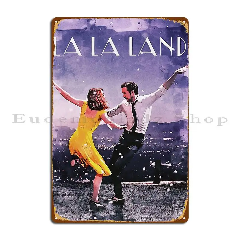 La La Land Metal Sign Garage Design Pub Home Club Tin Sign Poster