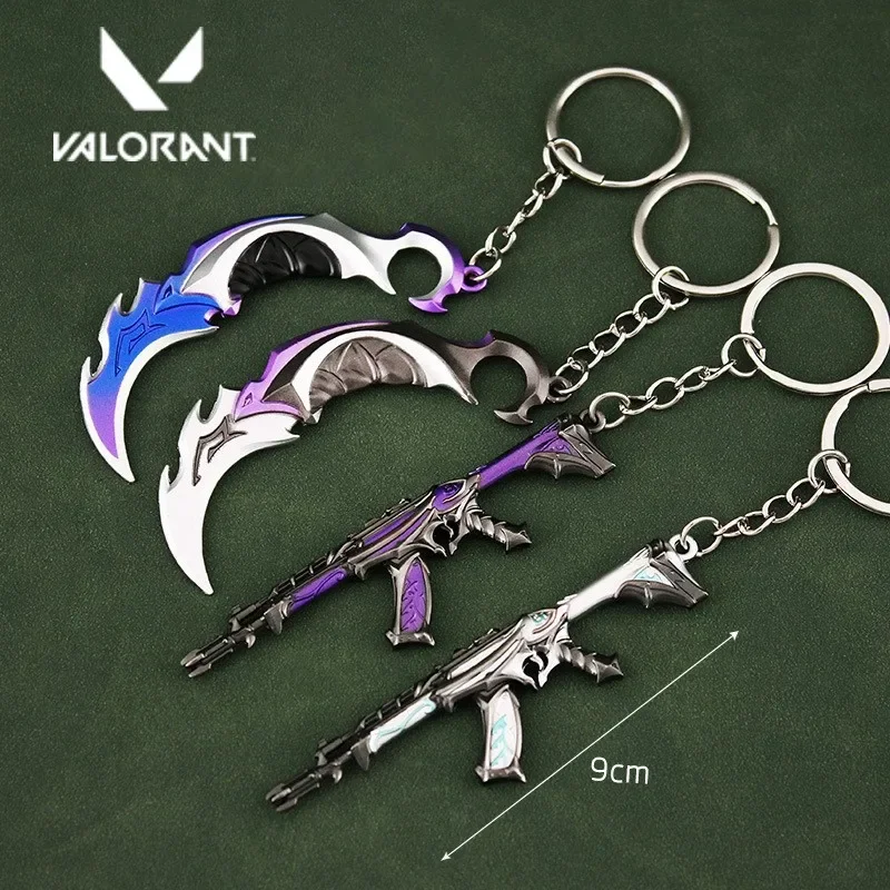 Valorant Knife Game Keychain Sword Weapon Samurai Sword Pocketknife Karambit Arant Gun Model Butterfly Knife Gifts Toys for Boys