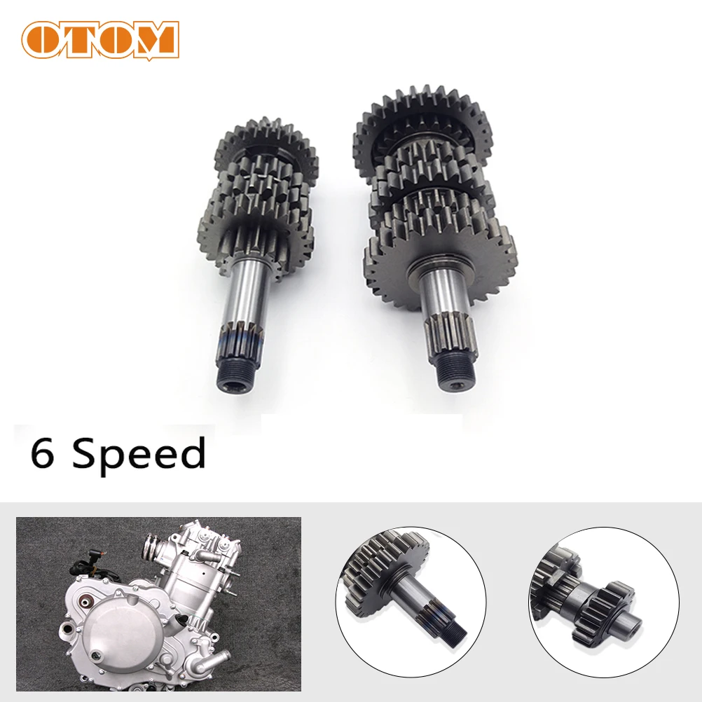 

OTOM Fit KAYO BSE Off-road Motorcycle For ZONGSHEN NC250 Engine Transmission Main Counter Shaft Assembly Six Speed Dirt Pit Bike