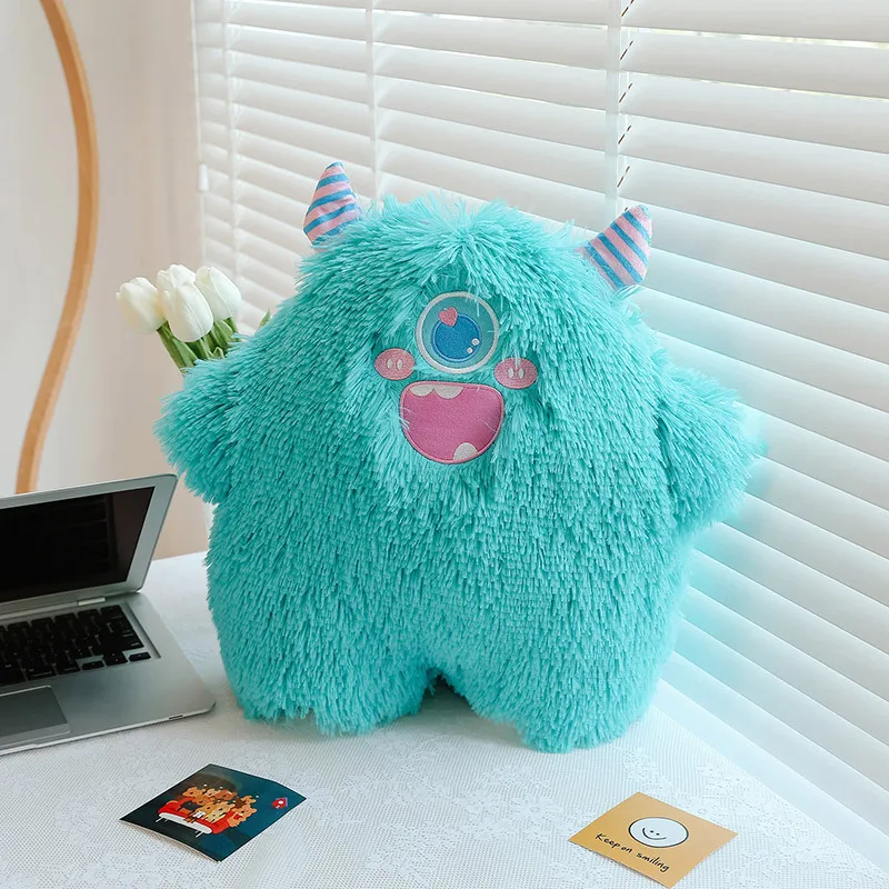 45CM Little monster coral plush toy cute animal doll sofa pillow sleeping pillow children girl birthday gift