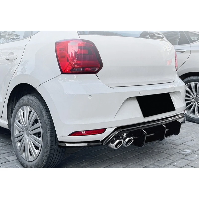 لفولكس واجن بولو MK5 6R 2009-2014 الشفة الخلفية/الشفاه المصد الخلفي التصميم الخارجي ترقية تعديل جزء تركيب خالية من الأثر #3
