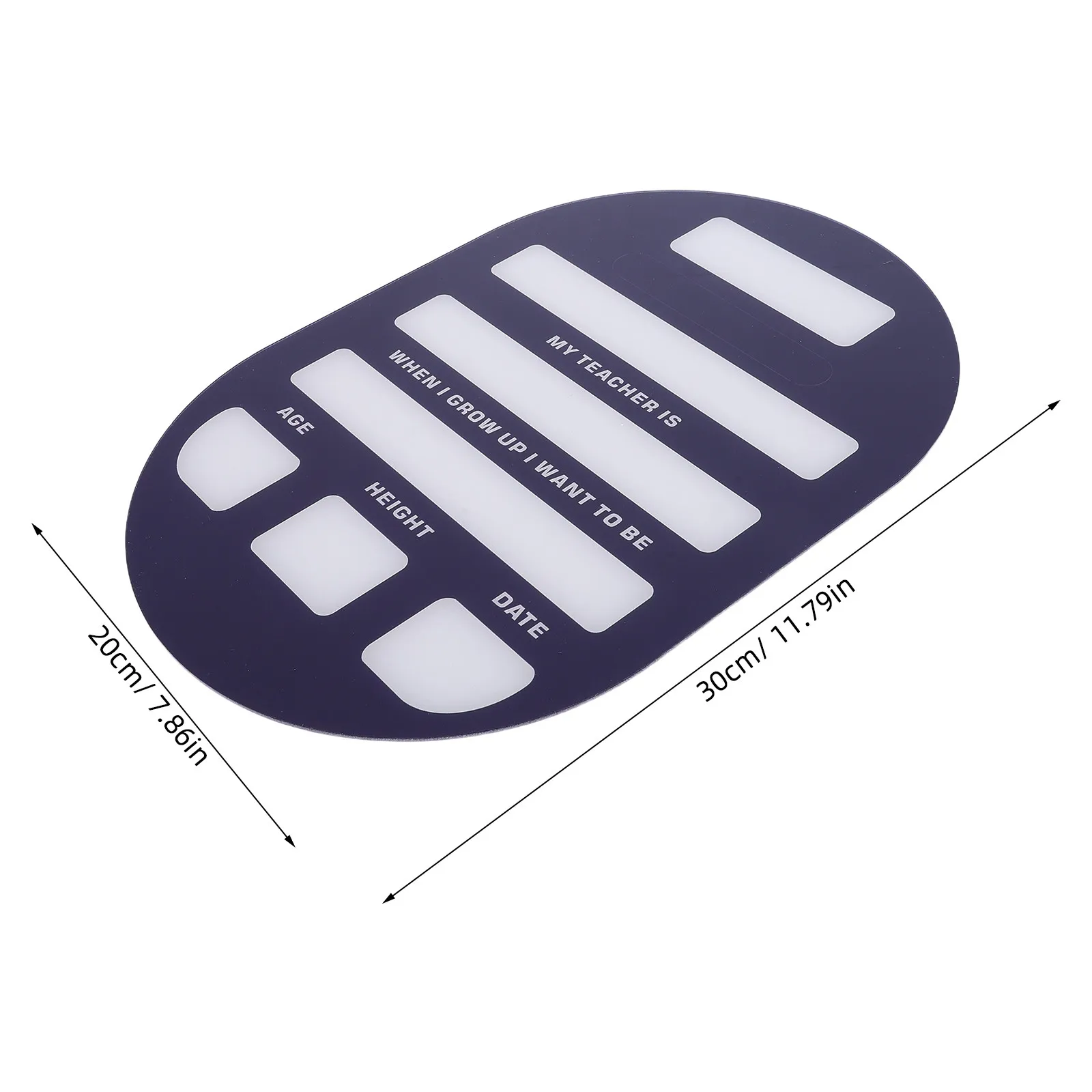 Acrylic First Day of School Sign 11.8x7.9 Inch Reusable Dry Erase Board Photo Prop Dark Blue Back to School Kindergarten