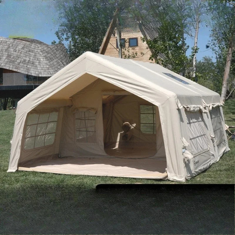 OEM7.28㎡ camping inflatable tent, windproof and rainproof, cross-border hot seller, windproof and rainproof