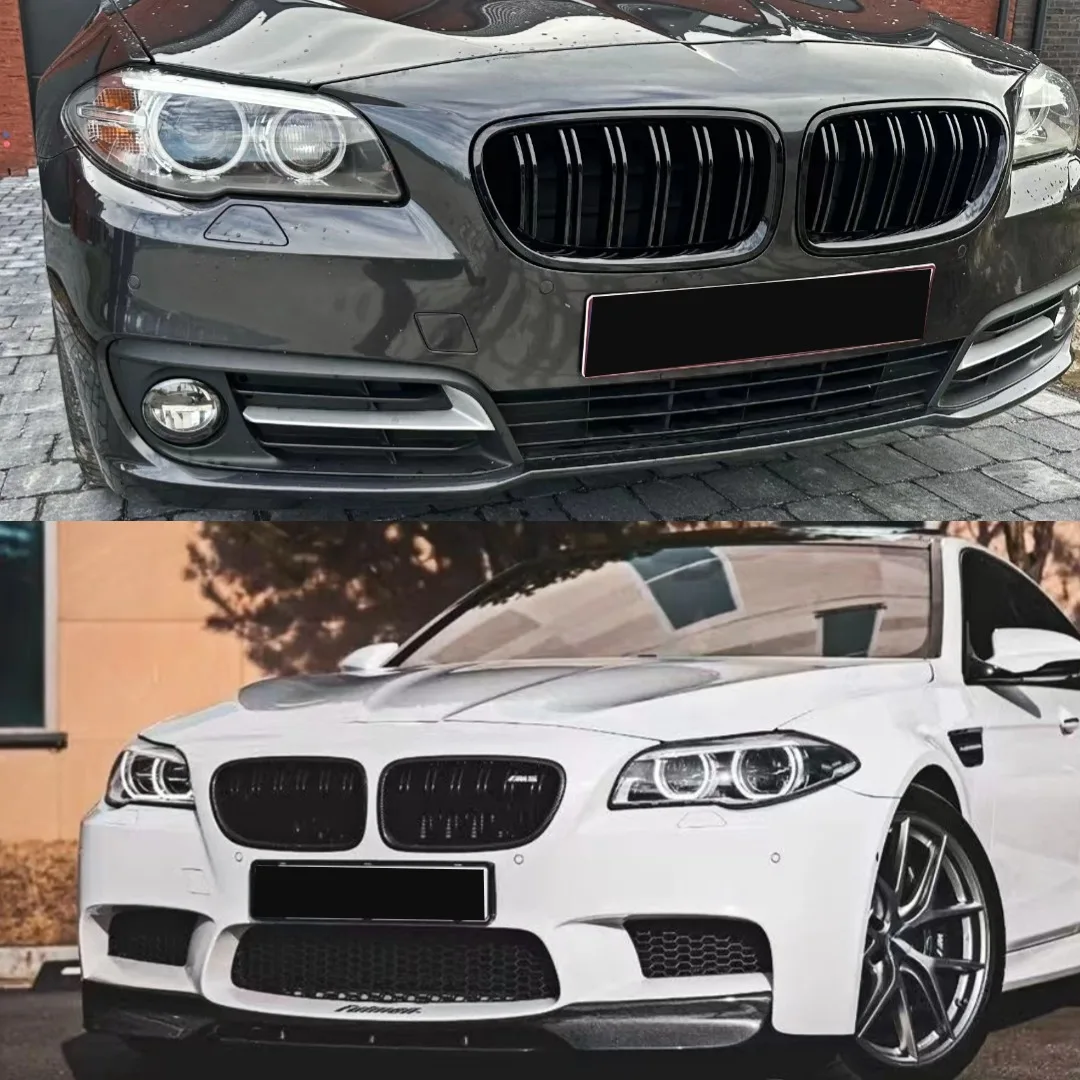 Front Bumper Grille Inlet Grill Middle Mesh Tuning Accessories For BMW 5 Series F10 F11 F18 2010-17 520i 528i 535i xDrive Kidney