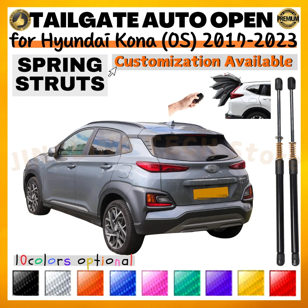 

Qty(2) Trunk Struts with Spring Hyundai Kona for Hyundai Kauai (OS) SUV 2017-2023 Rear Tailgate Boot Lift Support Shock Absorber