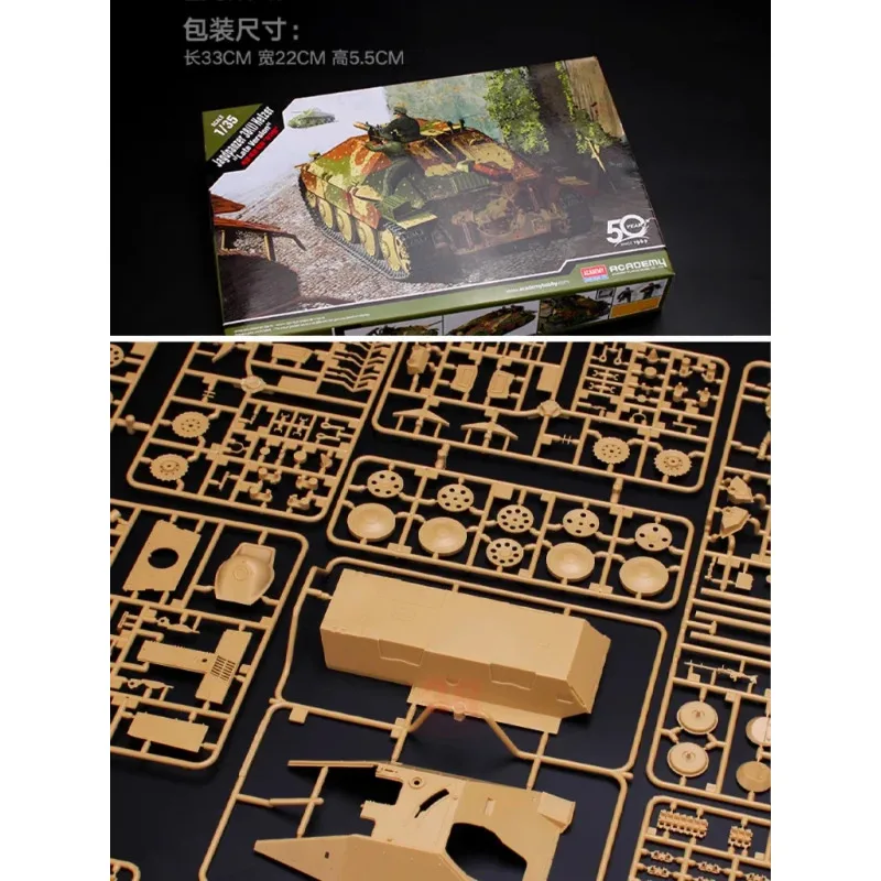 Academy Assemble Tank Model Kit 13230 Jagdpanzer 38(t) "Hetzer" later Productie 1/35 Plastic Model Kit