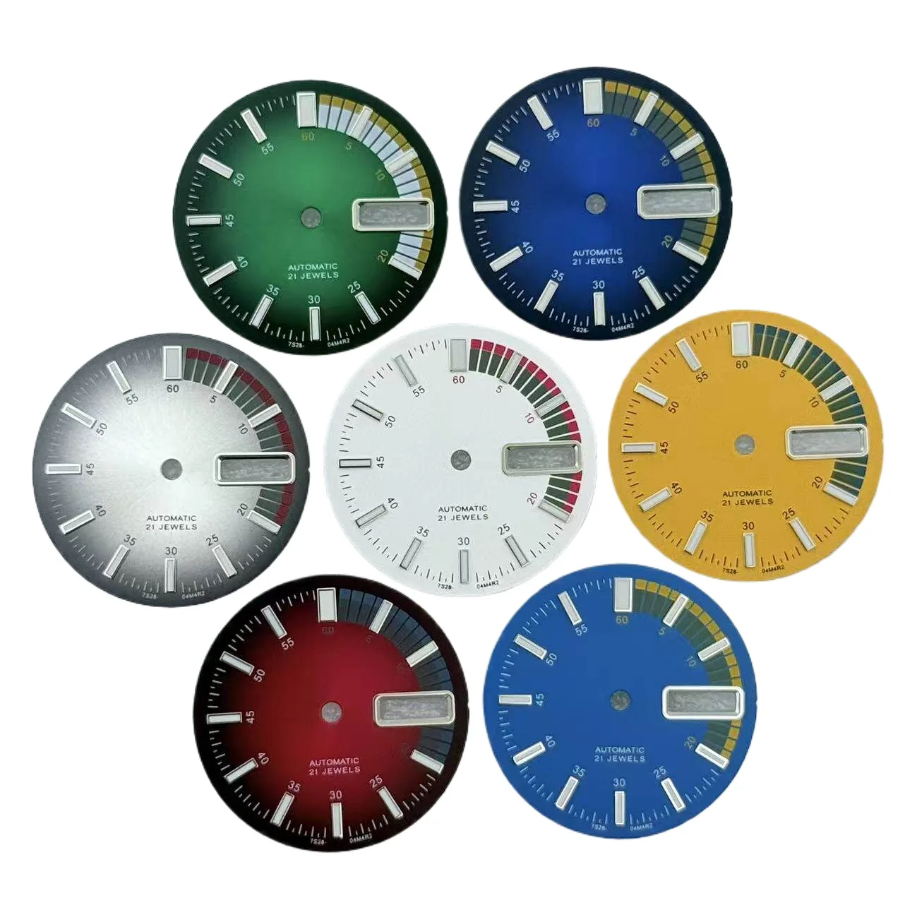

New 28.5mm Watch Dial for SKX007 Series NH36/4R Automatic Movement C3 Lume Case Mod Parts No Logo Diving Gradient Dials