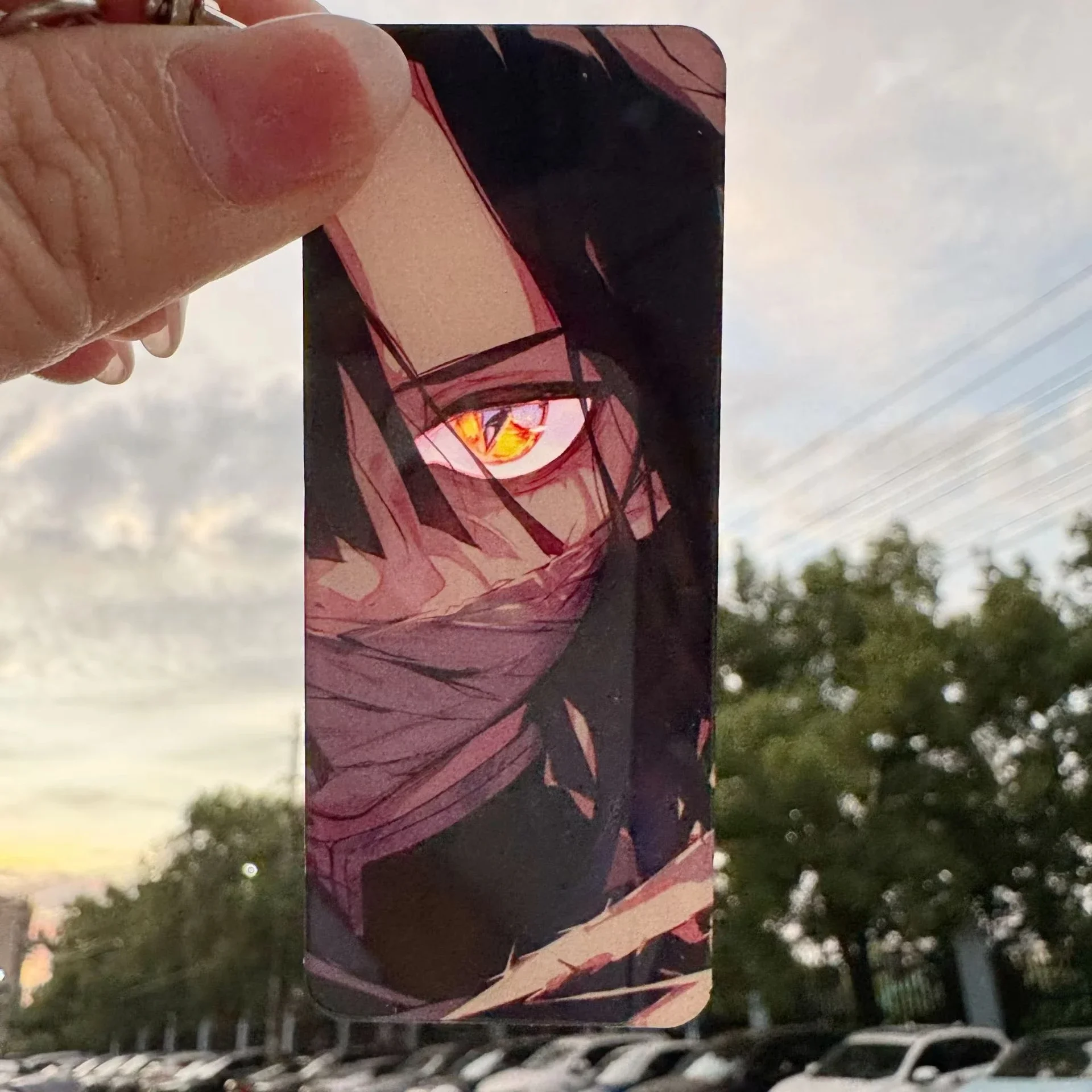 Demon Slayer Acrylic Keychain Anime Figure Peripheral Translucent Card Bookmark Backpack Pendant Creativity Funny Toys Gifts view 6