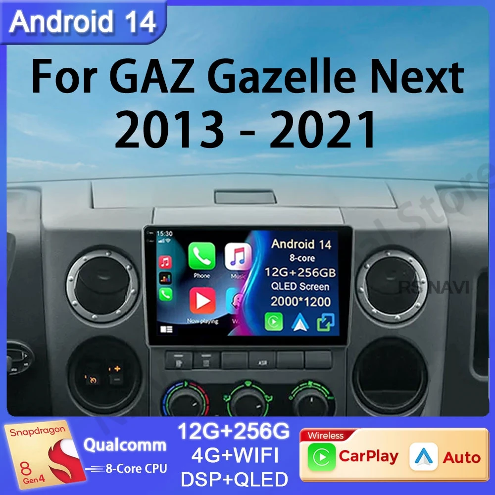 

Android 14 For GAZ Gazelle Next 2016 Multimedia GPS Car Radio Video BT No 2din DVD Head unit Auto DSP Player Navigation 5G wifi