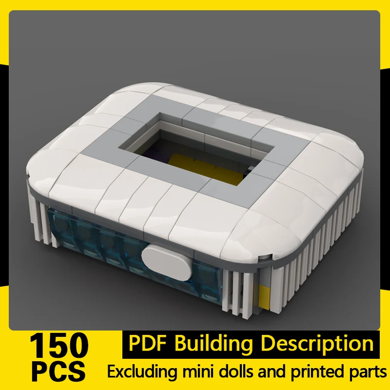 

City Street View Model MOC Building Bricks Modern Football Stadium Modular Technology Gifts Holiday Assemble Children Toys Suit