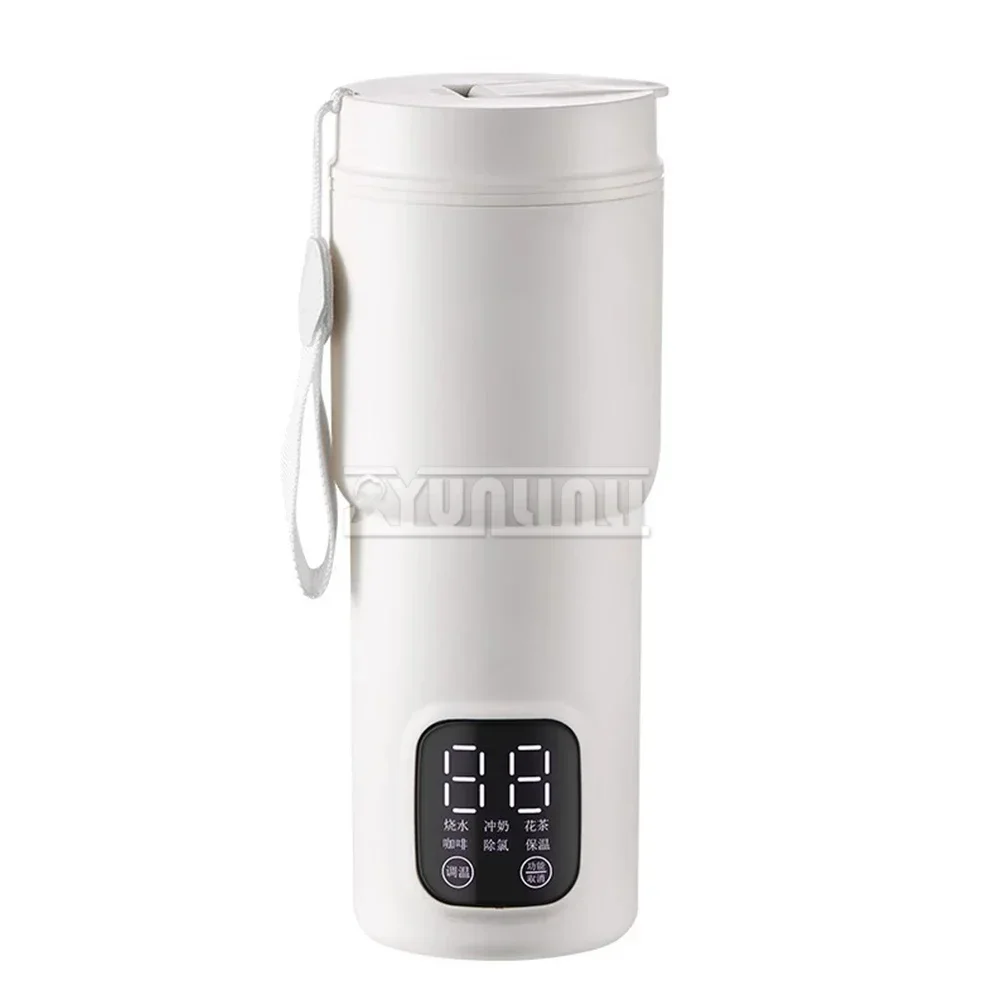 

600ml Portable Electric Kettle Travel Heating Cup Multifunction Adjust Temperature Kettle