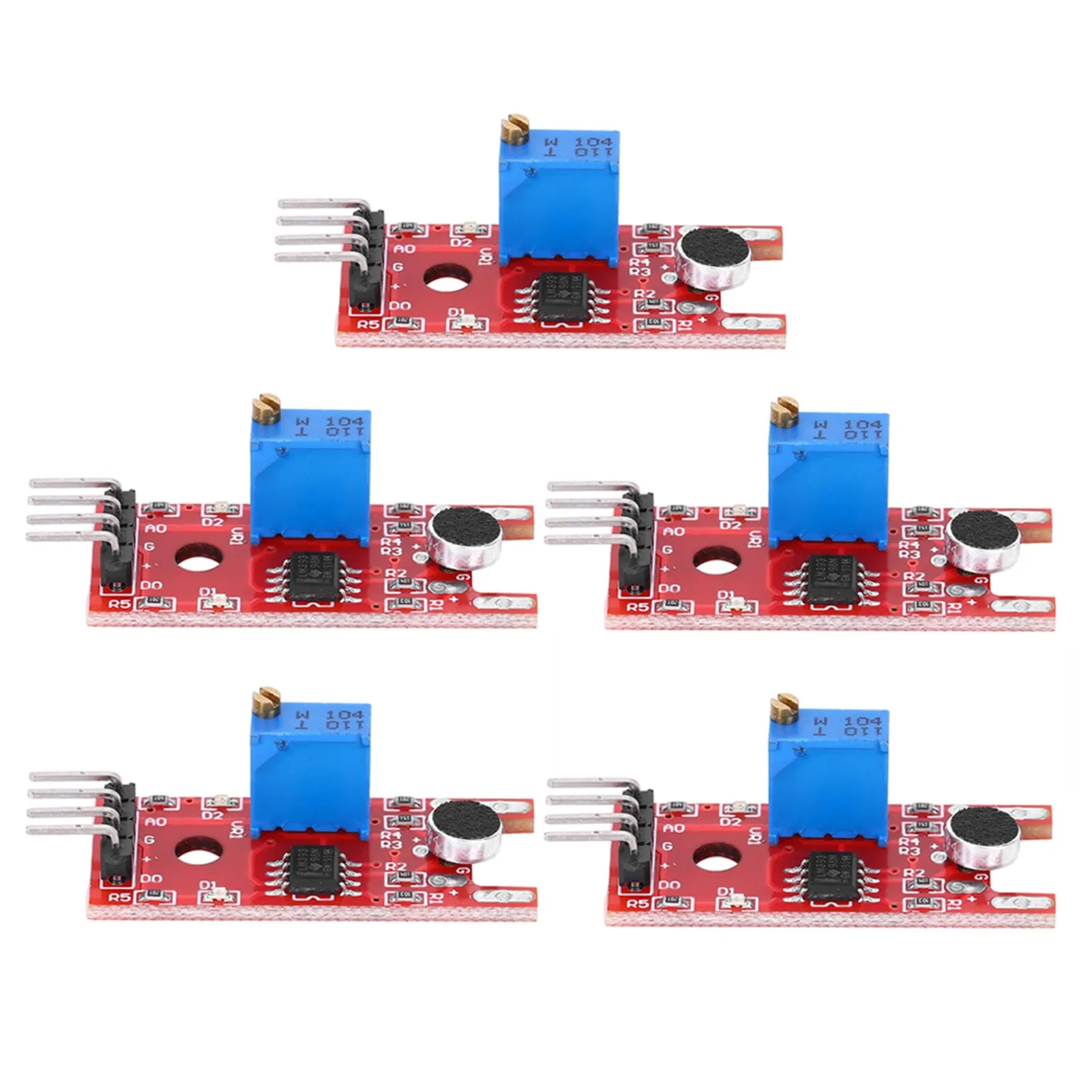 5-teiliges Schallsensormodul, ultrakleiner professioneller Mikrofonverstärker IC KY-038
