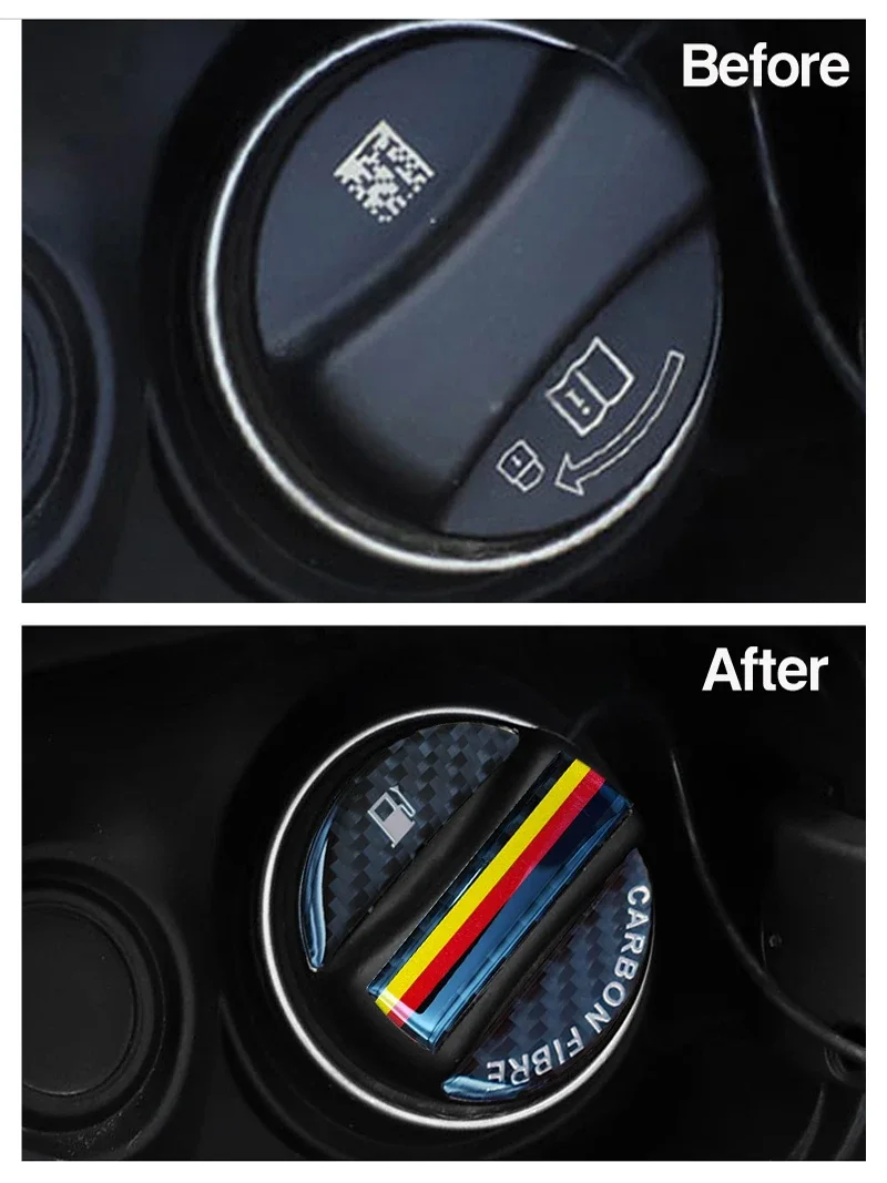 Carbon Fiber Fuel Tank Cap Cover Decorative Stickers For Great Wall Haval Hover H1 H4 H6 H7 H9 F5 F7 H2S GMW Coupe Auto Accessor