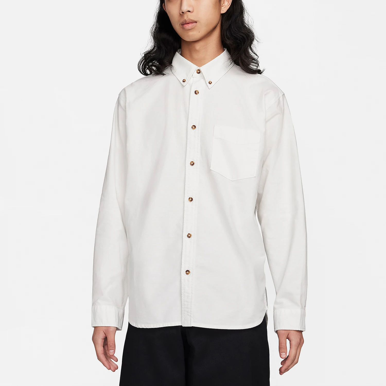 

Nike genuine new men's loose casual button up shirt jacket FN3126-121