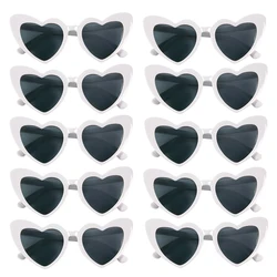 10Pcs Heart Shaped Sunglasses Bachelorette Party for Boys and Girls Gift Supplies Birthday Party Bridal Shower Decorations