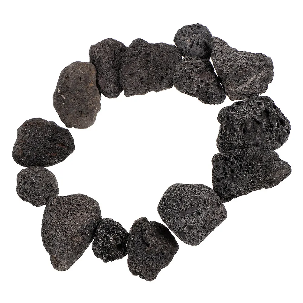 

Black Volcanic Rock 1 Bag for Fish Tank Decoration Natural Porous Stones Aquarium Gravel Betta Turtle Tank Supplies Decorative