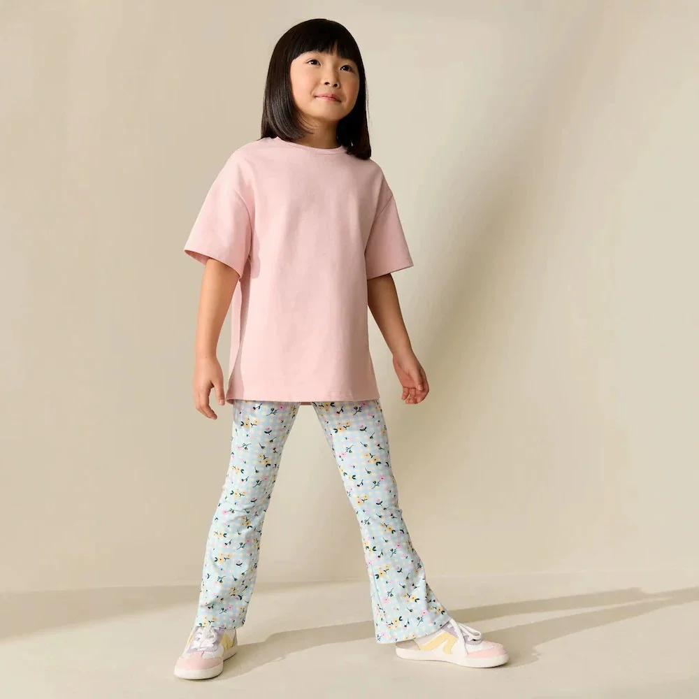 Jumping Meters Floral Leggings Pants Boot Set Full Length Girls Pencil Pants 3-7T Toddler Kids Autumn Spring Clothing