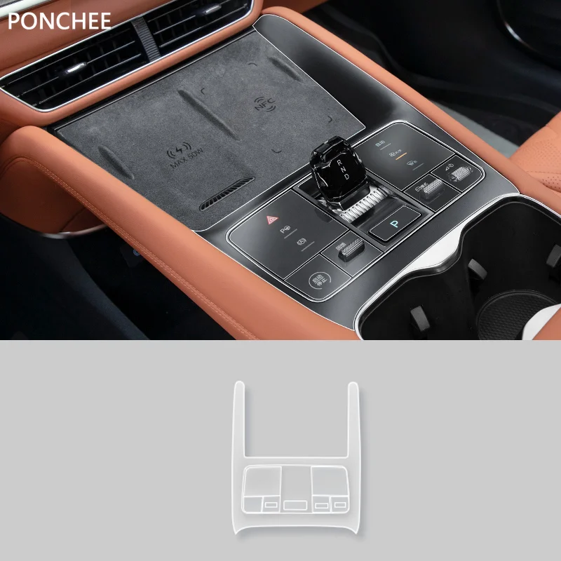 

For BYD Sealion 7 2024 Central Control Button Protective Film Interior Film Transparent Automotive Interior Products