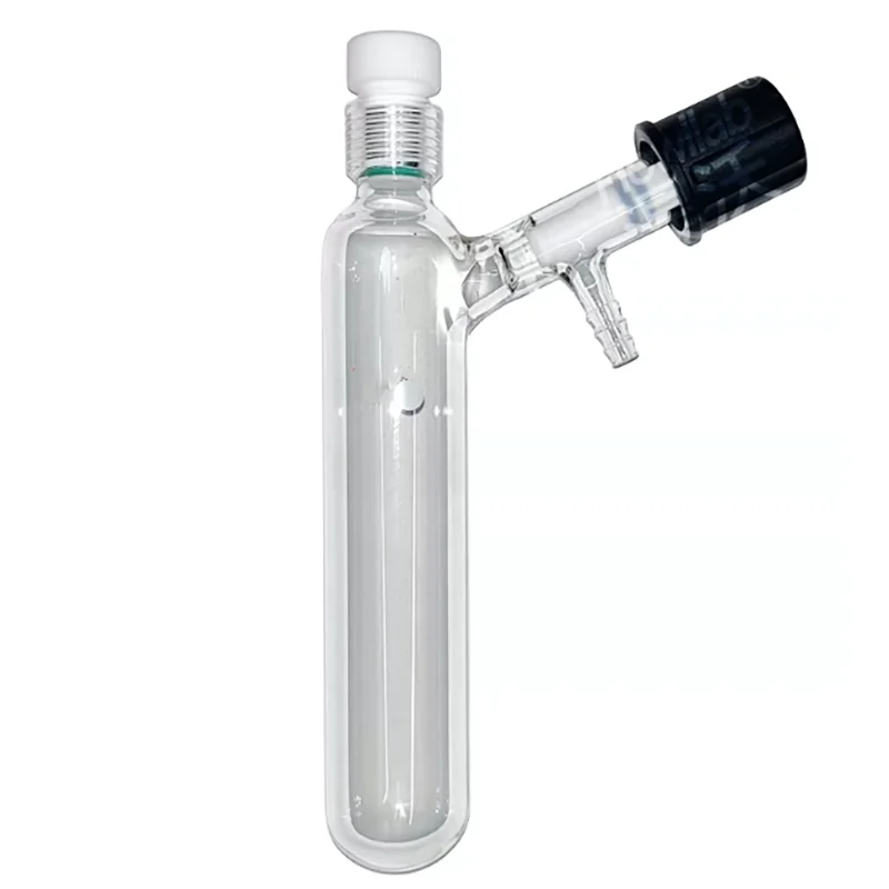 High vacuum valve solvent storage bottle pressure-resistant reaction tube bottle resistant to organic matter corrosion