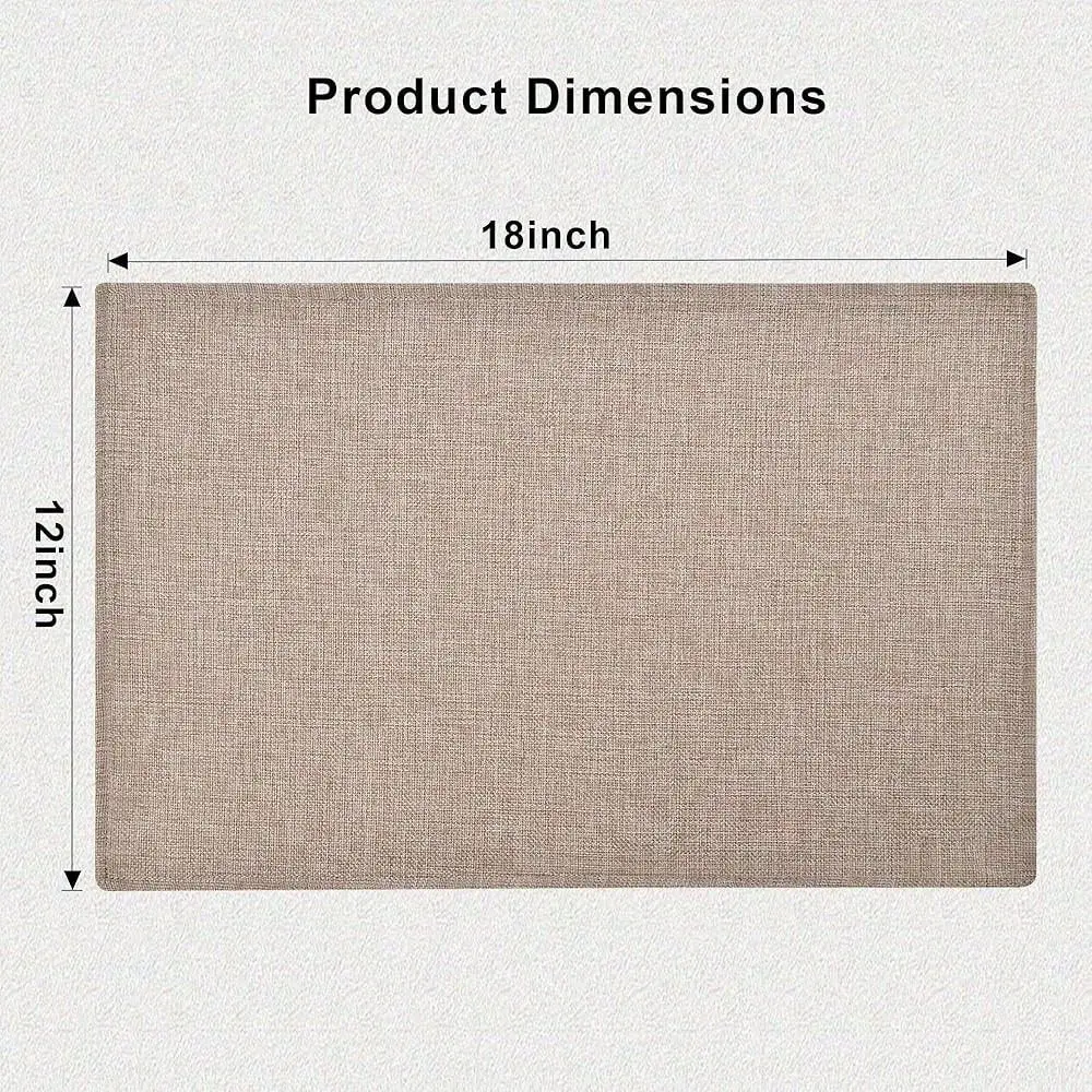 

LinenLook Placemats Set Of 6, Heat Resistant Machine Washable DoubleLayered Cloth Placemats For Dining Table, Indoor Outdoor Us
