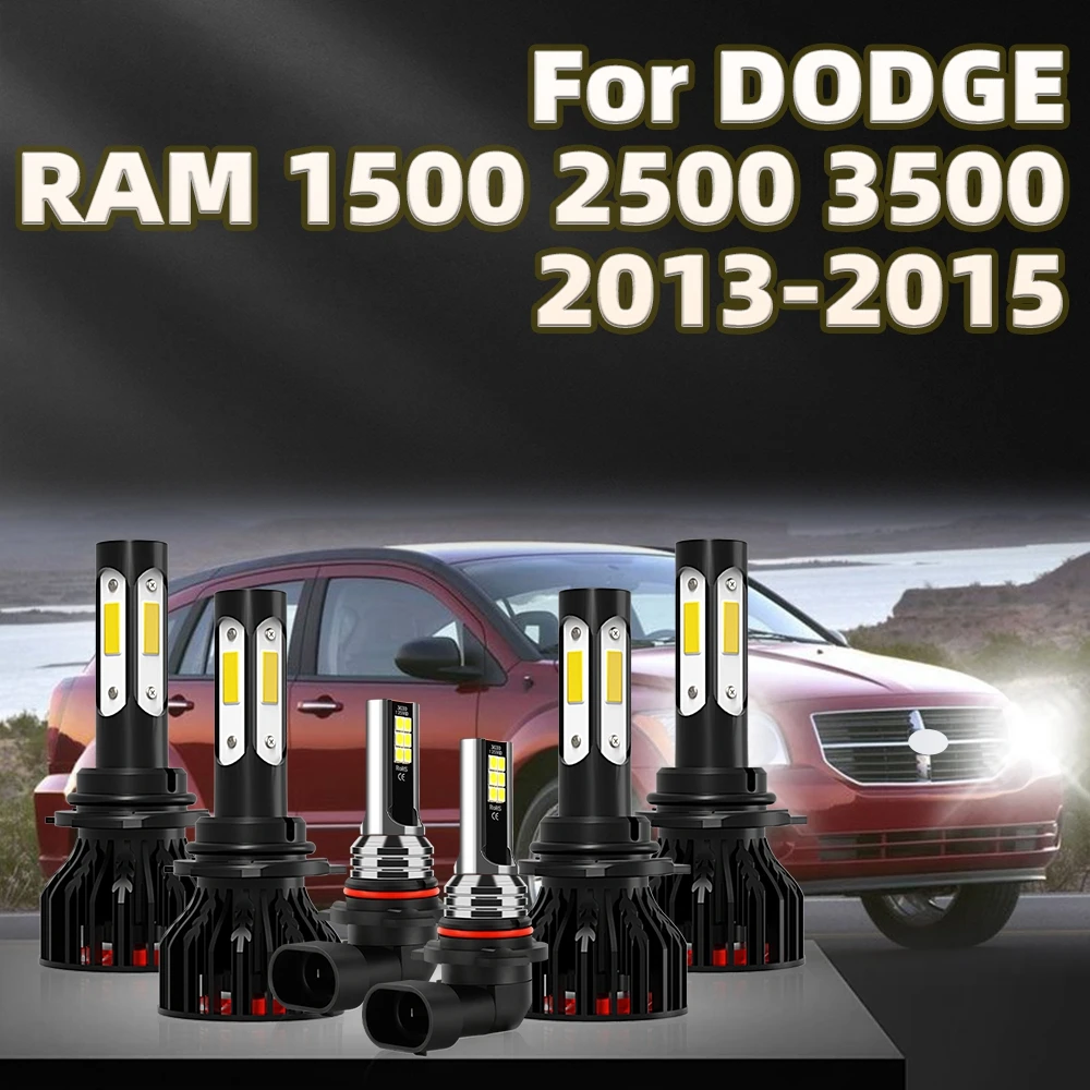 

4-Side Chip 9012 Car Headlight 9005 Bulbs 30000LM 6000K 9145 Fog Light For DODGE RAM 1500 2500 3500 2013 2014 2015