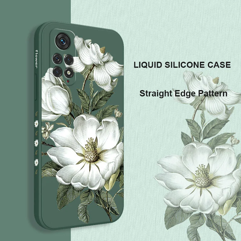 Wild Flowers Phone Case For Xiaomi Redmi Note 13 12 12S 11 11S 11T 10 10A 10T 10S 9T 9 8 7 Pro Plus 10C 9A 9C 9T 4G 5G Cover