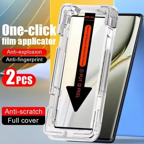 For Huawei P40 P50 P60 Pura 70 P30 Screen Protector Mate 60 50 40 20 Mate 70 Pro Tempered Glass One click utomatic Easy Install