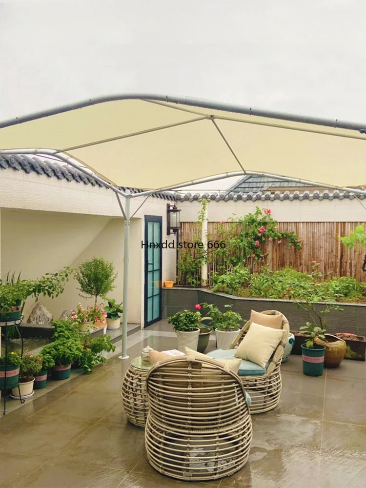 Outdoor awning canopy tent sun protection terrace parasol courtyard gazebo