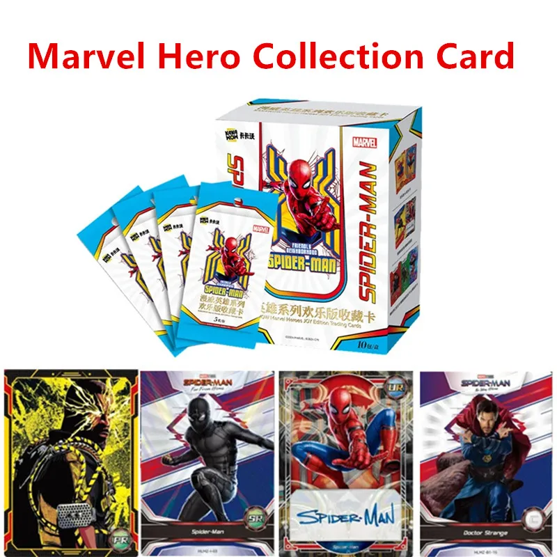 KAKAWOW film Superhero asli seri Spider Man Marvel Card Heroes Deluxe Edition Koleksi kartu langka hadiah ulang tahun