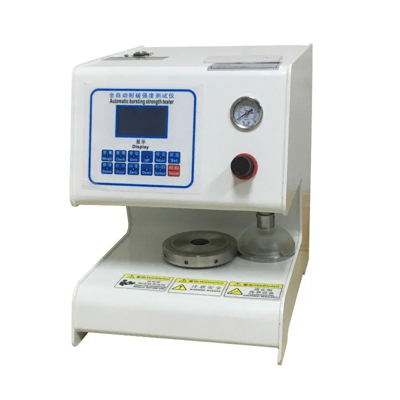 

Burst resistance testing machine Cardboard bursting strength Automatic