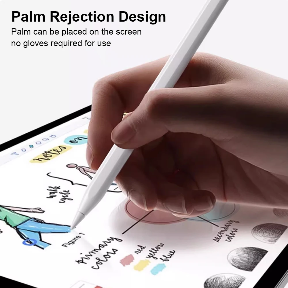 Pencil for Apple iPad with Palm Rejection Stylus Pen for iPad Air M3 M4 Pro 13 12.9 8th 9th 10th 11th Gen Tablet Pencil