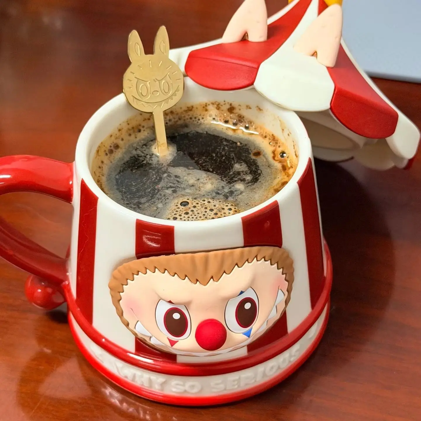 POPMART WHY SO SERIOUS Series LABUBU Mug Blind Box - Surprise Original Action Figure Cartoon Model Mystery Collectible
