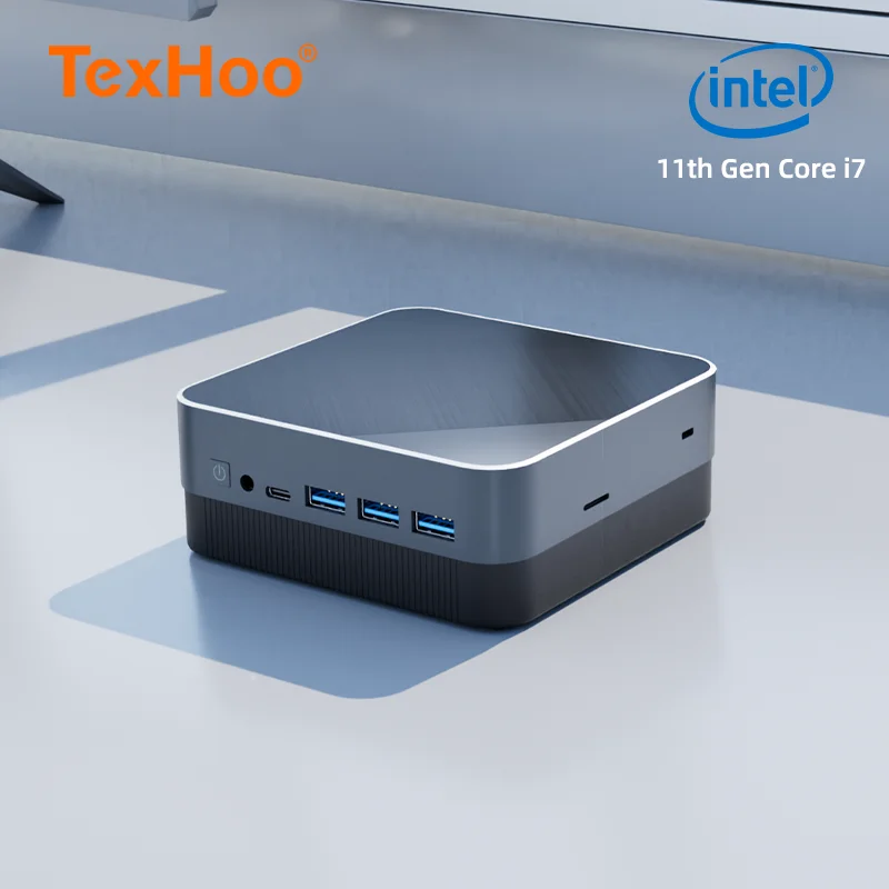 Imagem -04 - Texhoo Mini pc Computador Intel N100 12a Geração Cpu Windows 11 Unidade de Sistema de Processador Itx Nuc Office Pocket Ddr5 Nvme Wifi Bluetooth