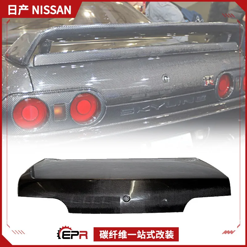 

Подходит для Nissan модифицированная Skyline R32 GTR GTS оригинальная крышка багажника из углеродного волокна, задняя крышка багажника